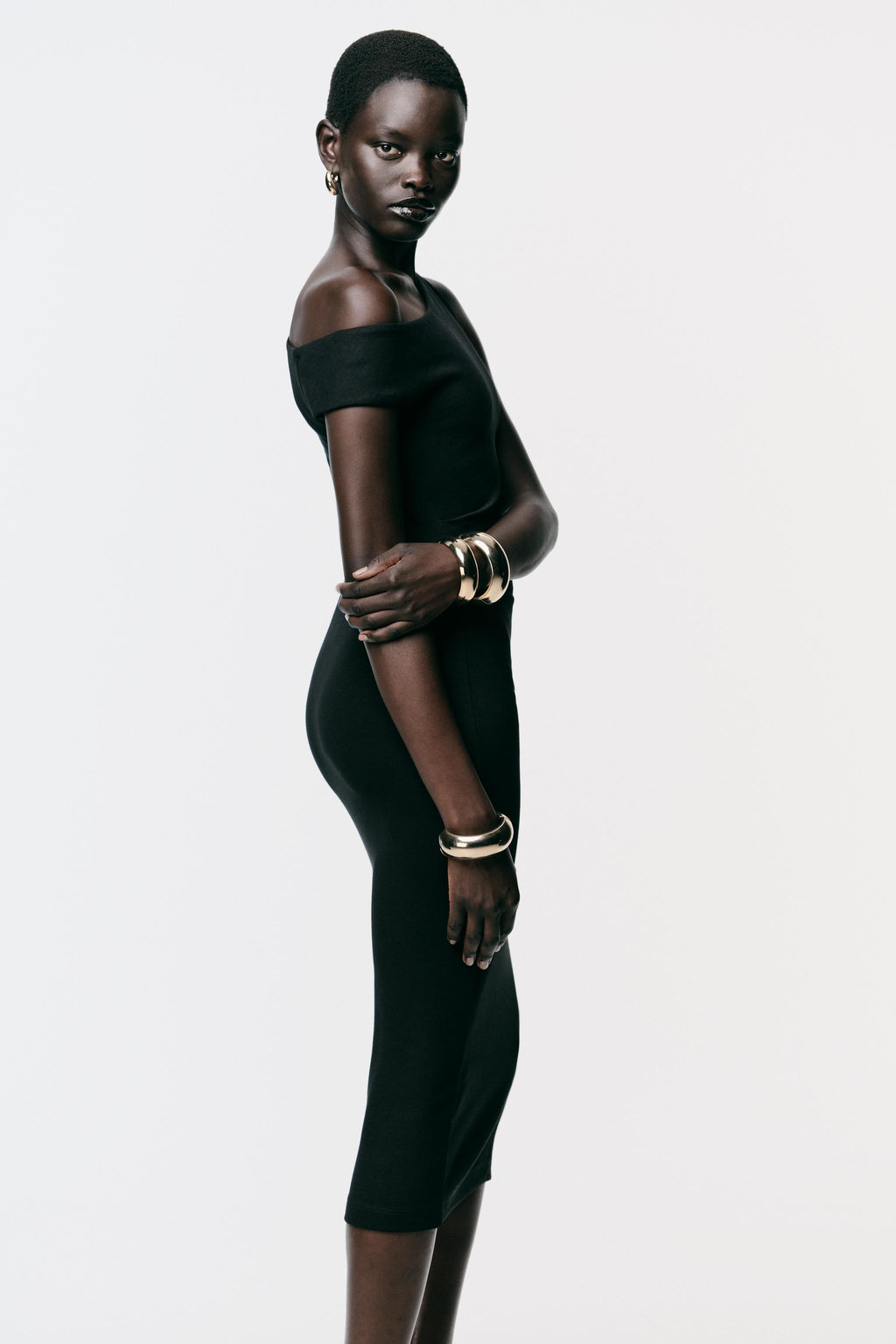 GATHERED MIDI DRESS - Zara фото 4