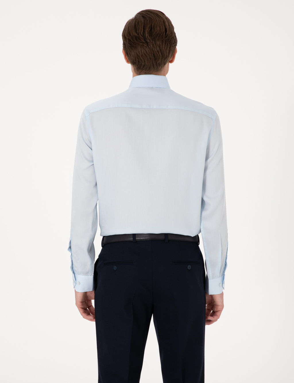 A__k Mavi Slim Fit Uzun Kollu G_mlek - Pierre cardin фото 6