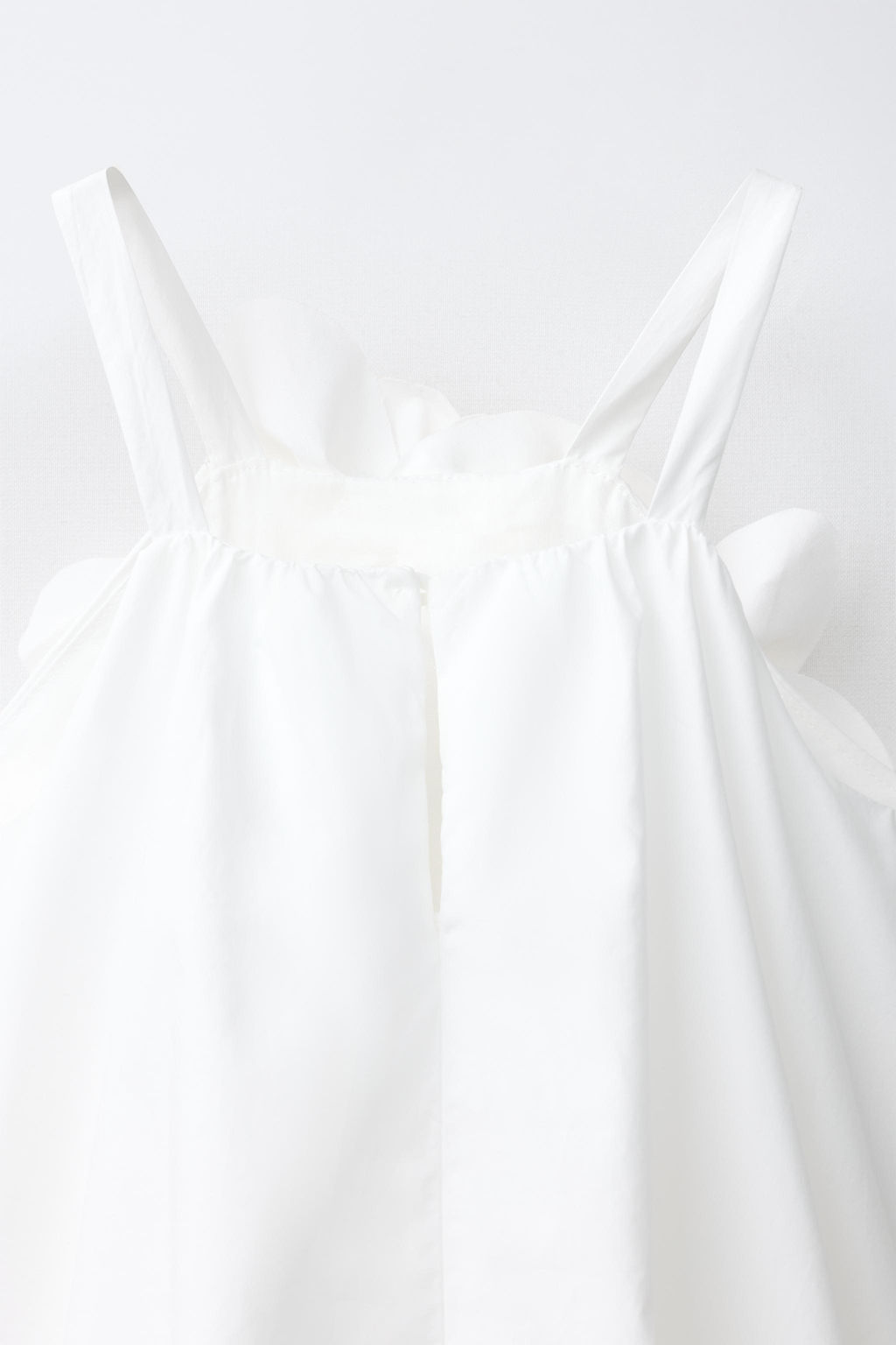VESTIDO POPEL?N FLORES / Blanco - Zara фото 7