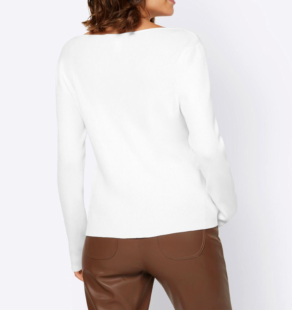 Пуловер, белый - Linea tesini фото 4