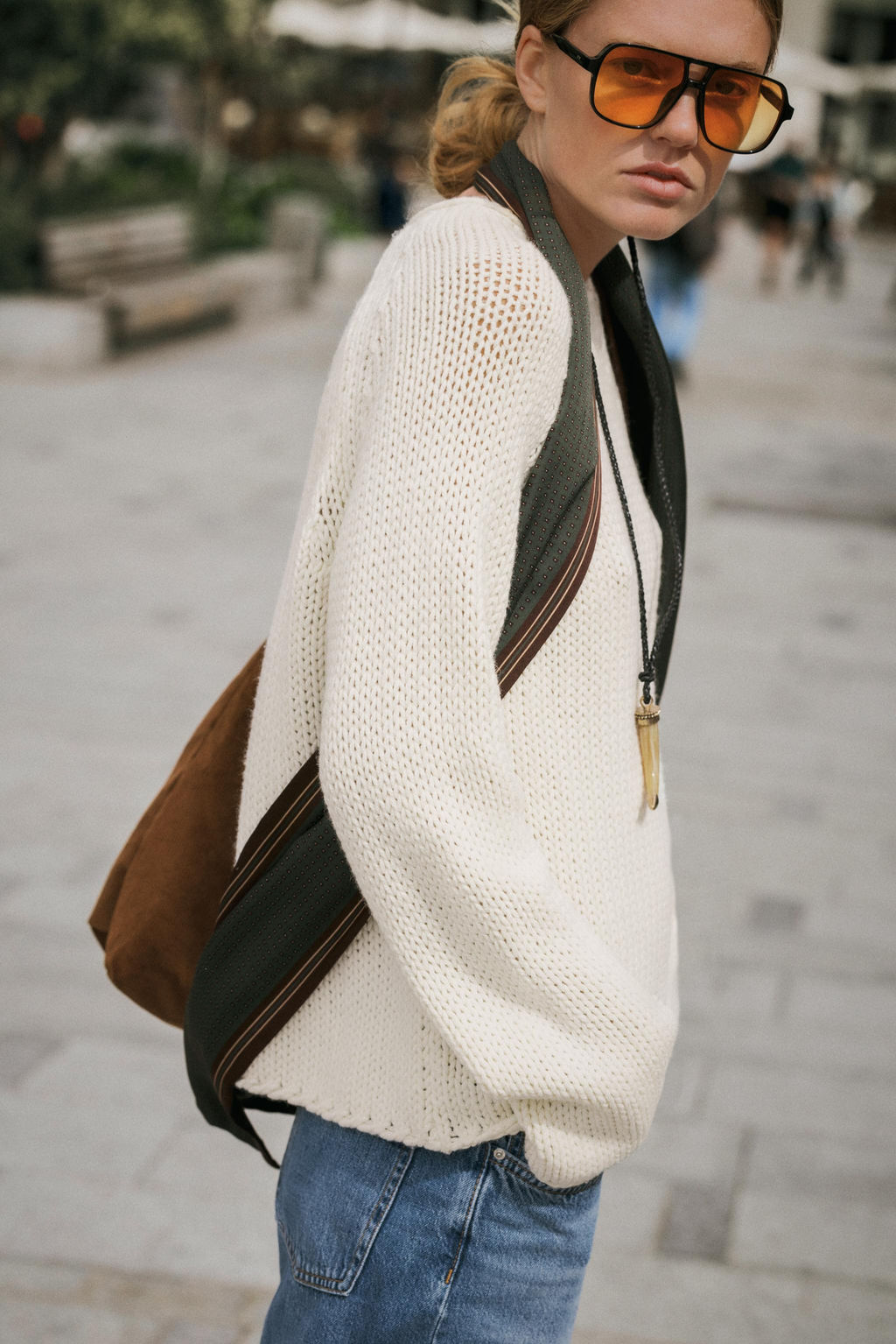 CHUNKY KNIT SWEATER - Zara фото 3