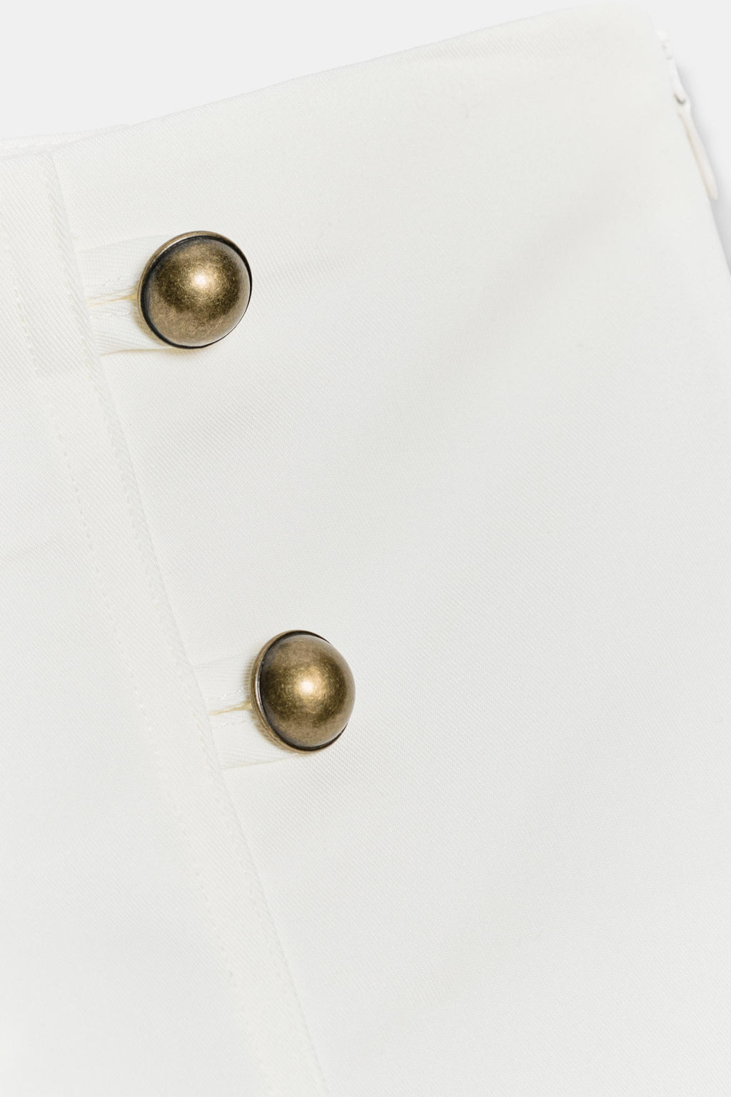 SHORTS MINI BOTONES / Blanco roto - Zara фото 7