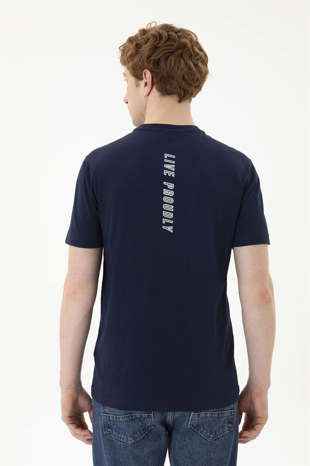 Мужская темно-синяя футболка - U.s. polo assn фото 5