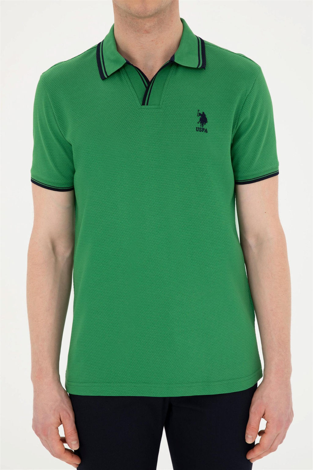 Мужская зеленая футболка - U.s. polo assn фото 6