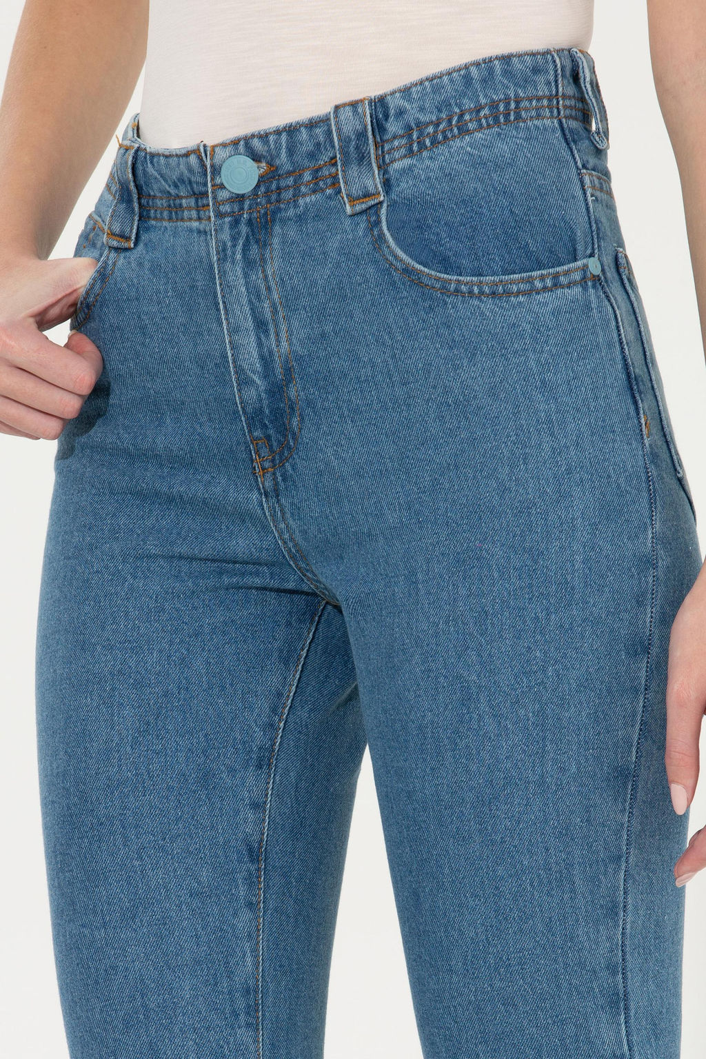 Kad_n A__k Mavi Jean Pantolon