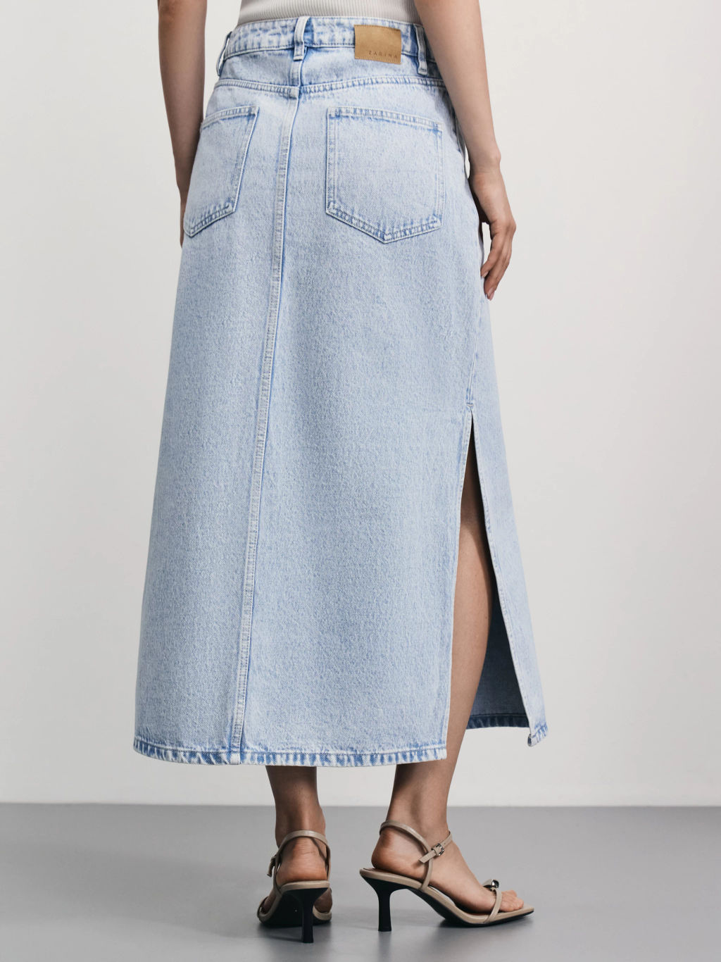 Джинсовая юбка макси / Zarina  фото 4