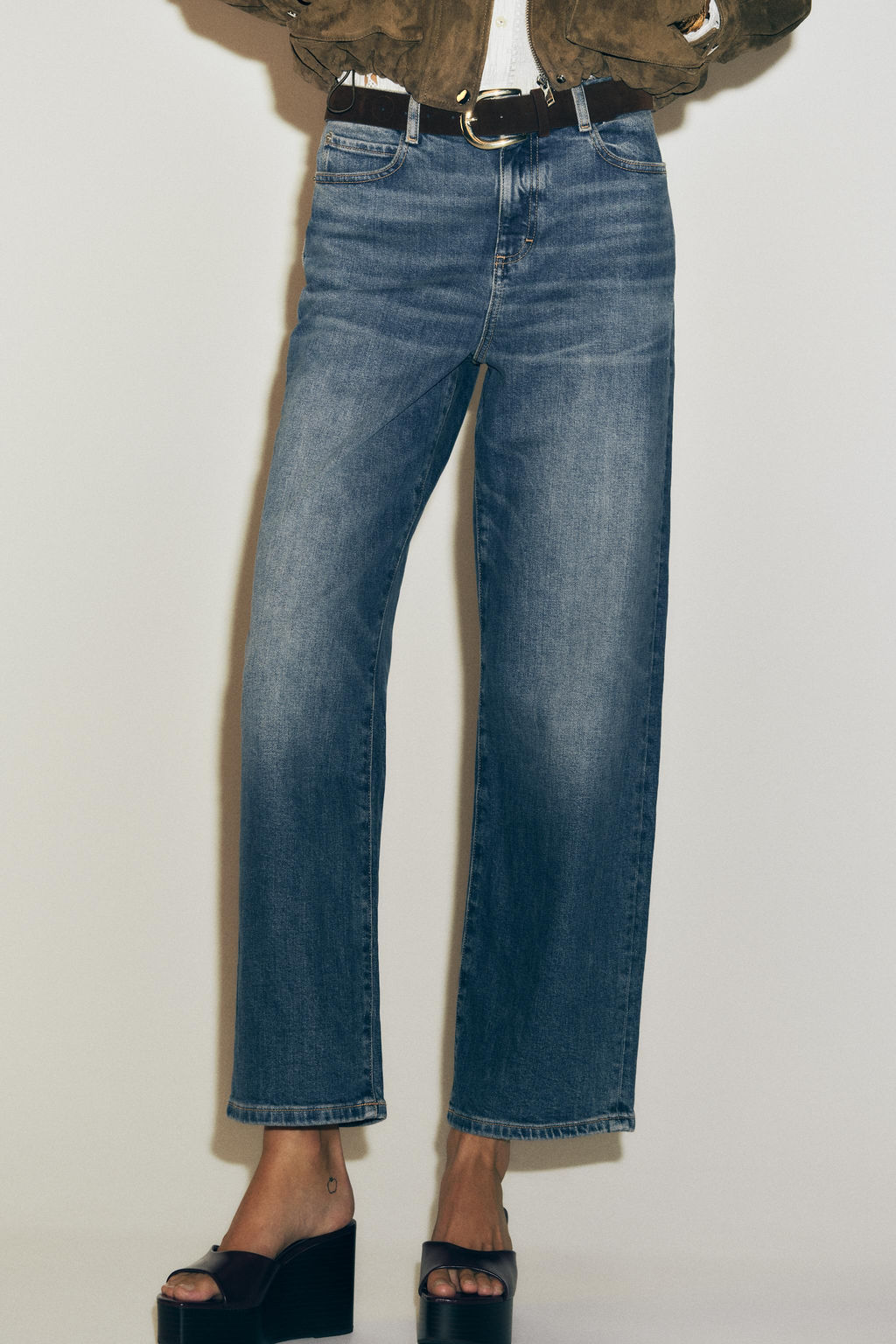 JEANS Z1975 STRAIGHT LOOSE MID-WAIST - Zara фото 2