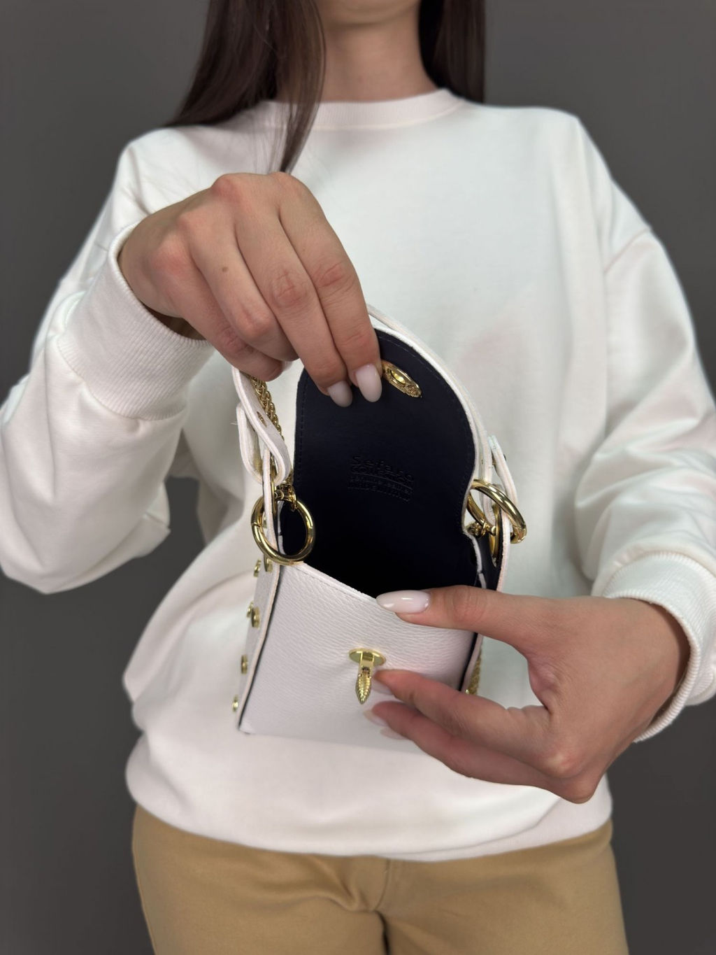 Сумка женская из телячьей кожи