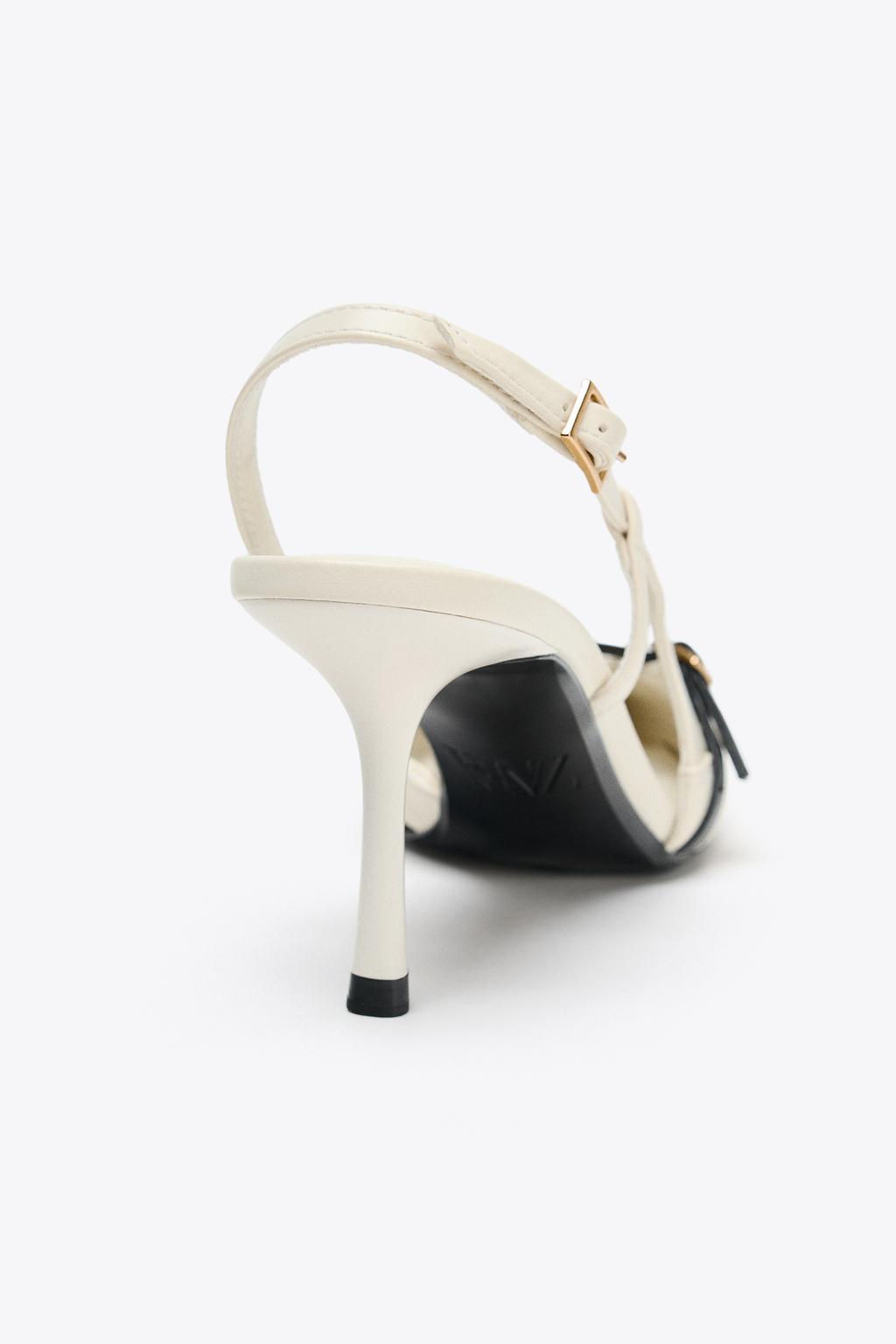 STRAPPY HEELED BUCKLED SHOES - Zara фото 6