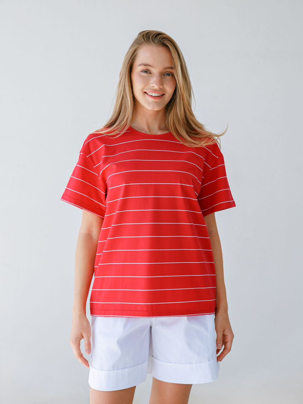 Футболка-тельняшка женская Red