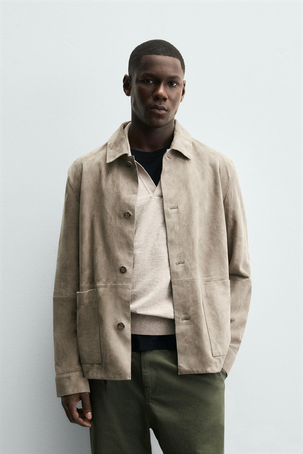 SUEDE LEATHER JACKET - Zara фото 2