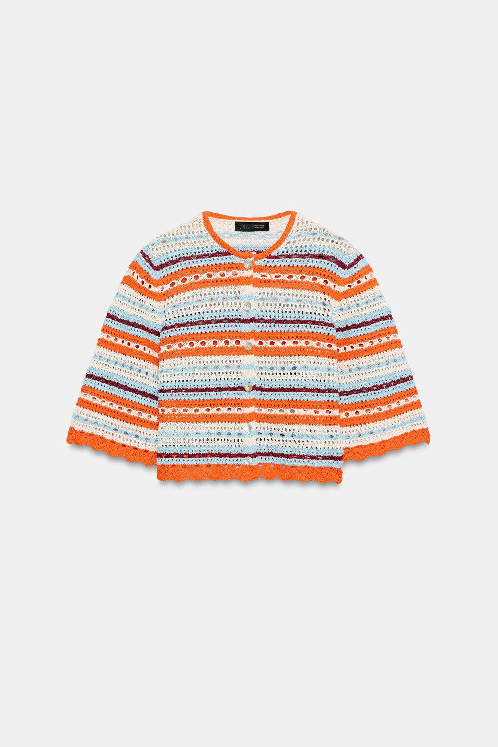 CHAQUETA PUNTO POINTELLE RAYAS / Multicolor - Zara фото 7