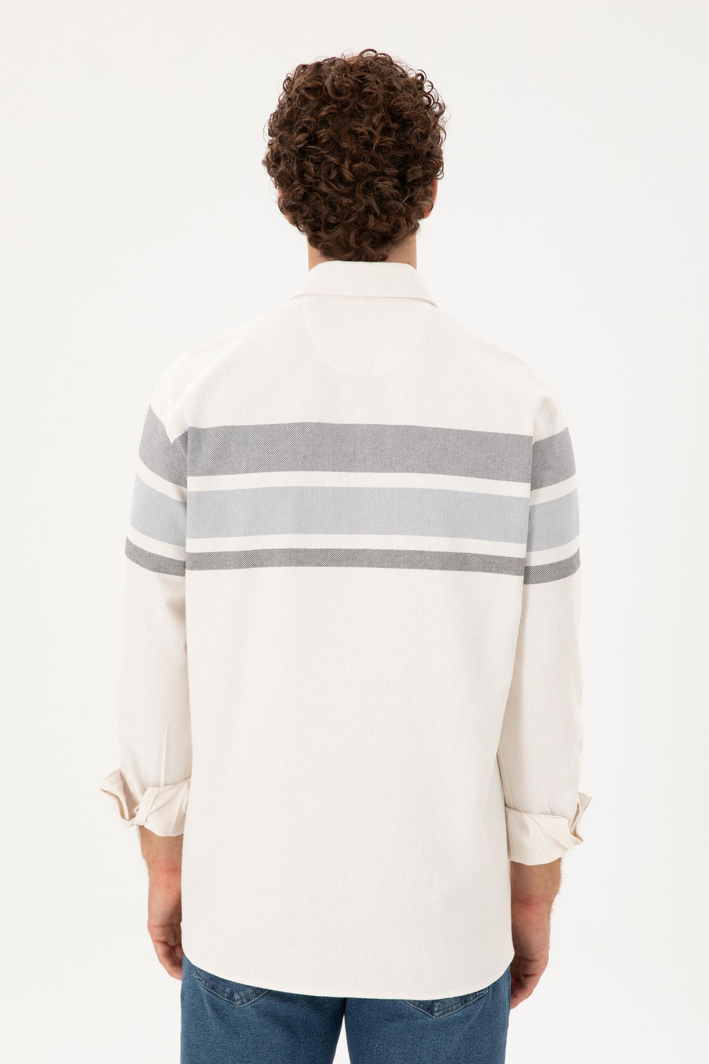 Мужская рубашка с длинным рукавом Stone Неожиданная скидка в корзине - U.s. polo assn фото 5