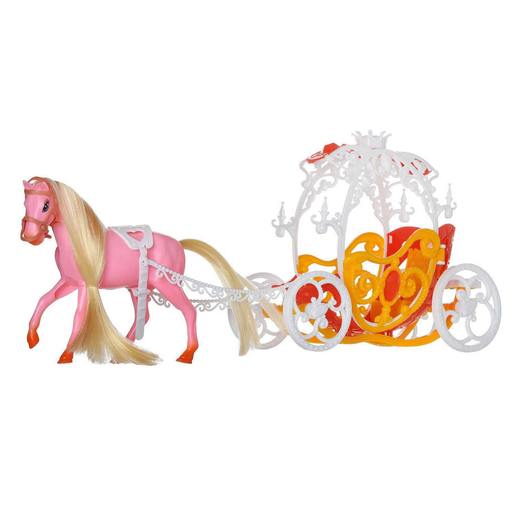 Игровой набор Abtoys Моя лошадка. Карета с розовой лошадкой фото 4