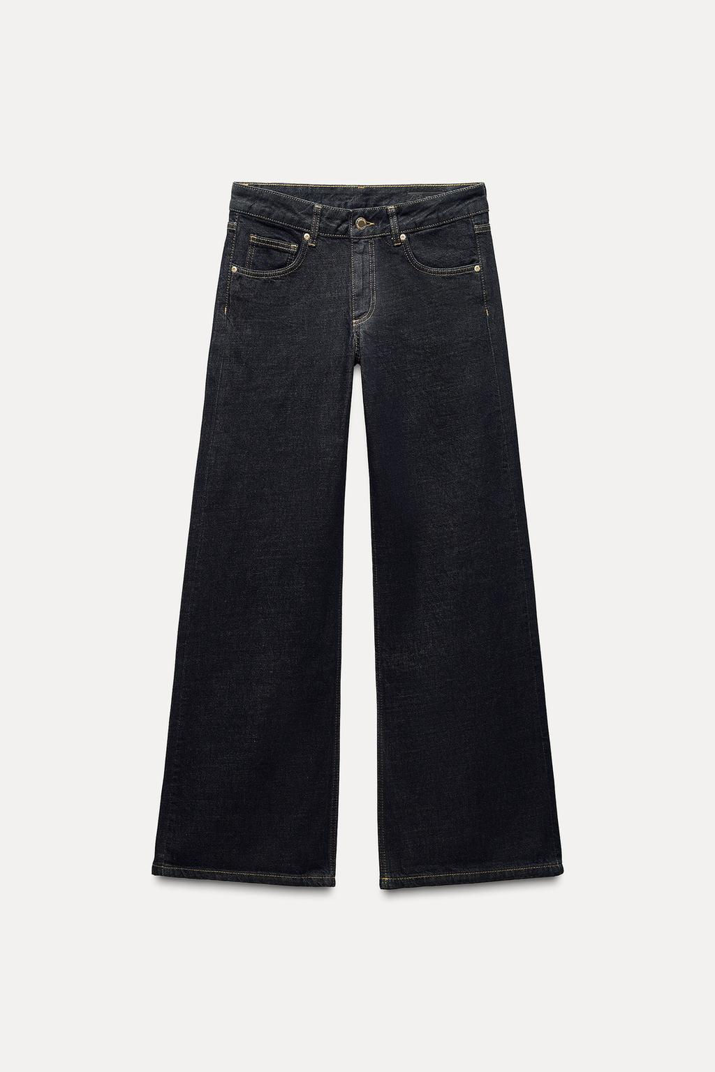 ZW COLLECTION WIDE-LEG LOW-RISE JEANS - Zara фото 6