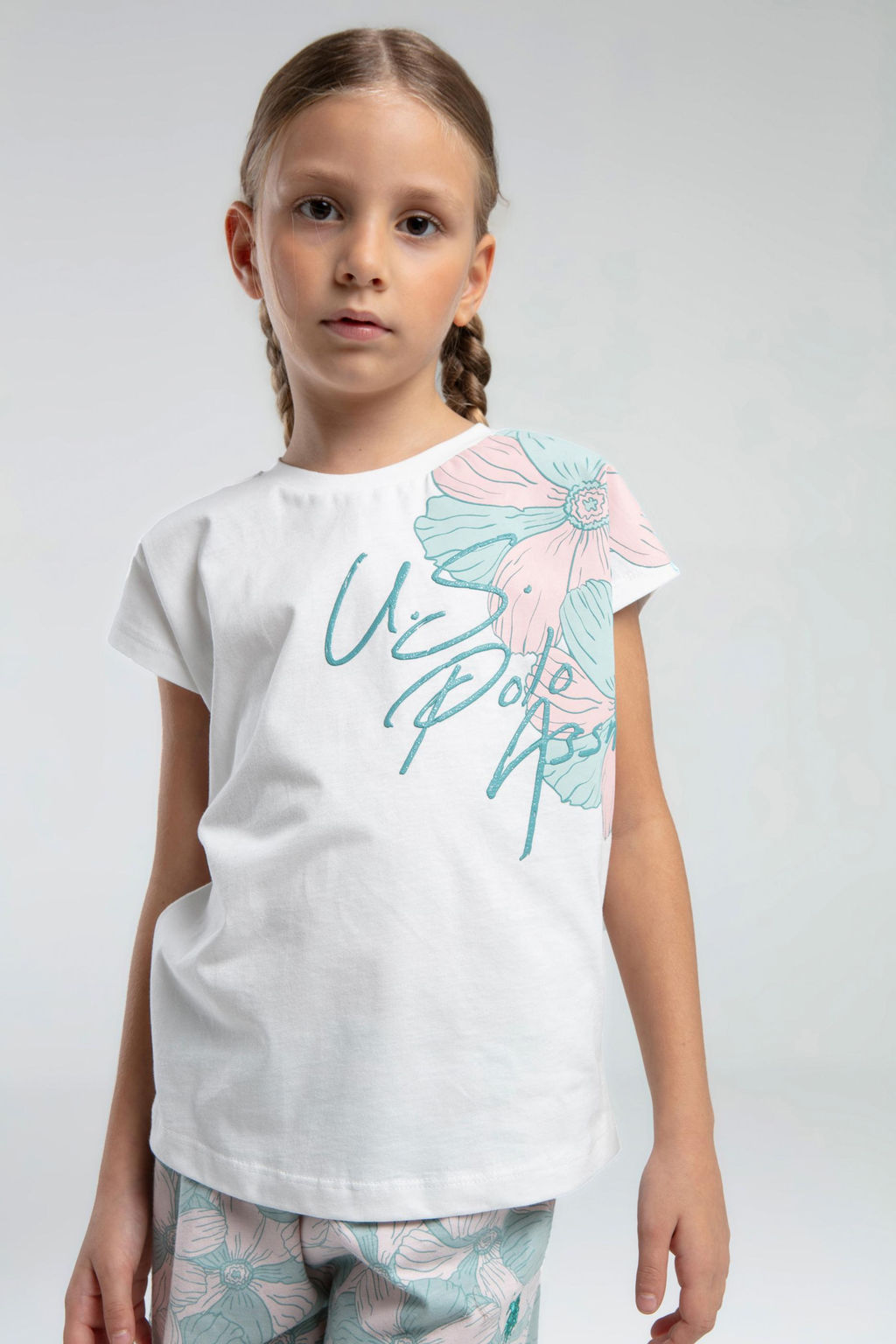 K_z _ocuk Su Ye_ili _ortlu Pijama Tak_m_ Sepette S_rpriz _ndirim - U.s. polo assn фото 2