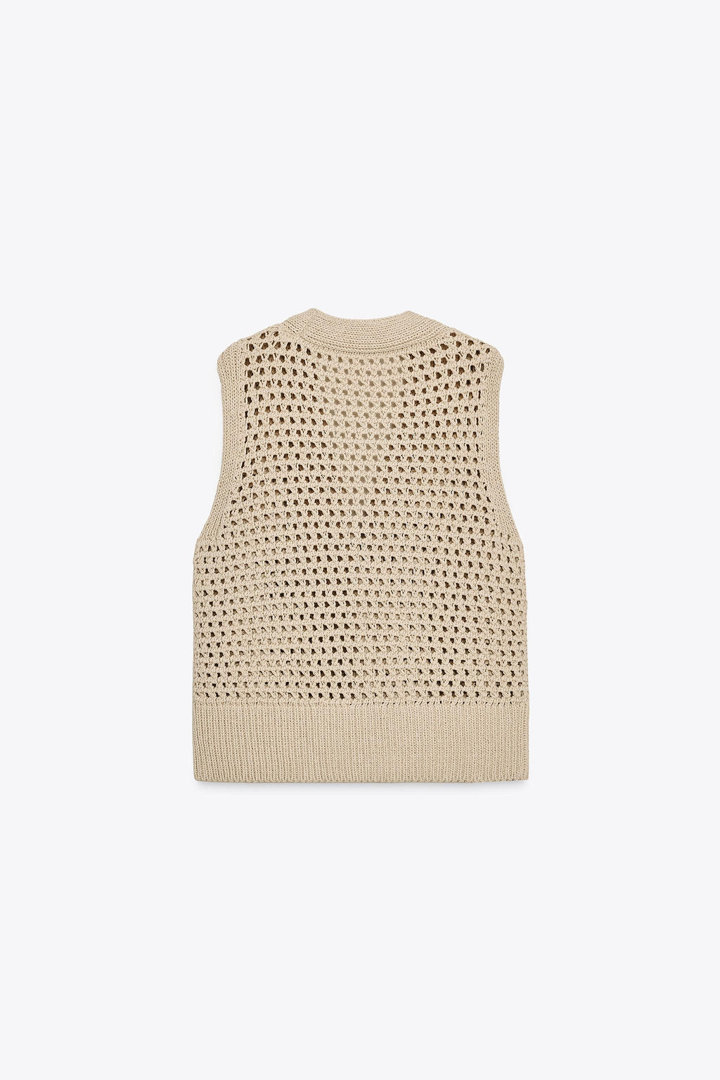 OPEN KNIT WAISTCOAT - Zara фото 7