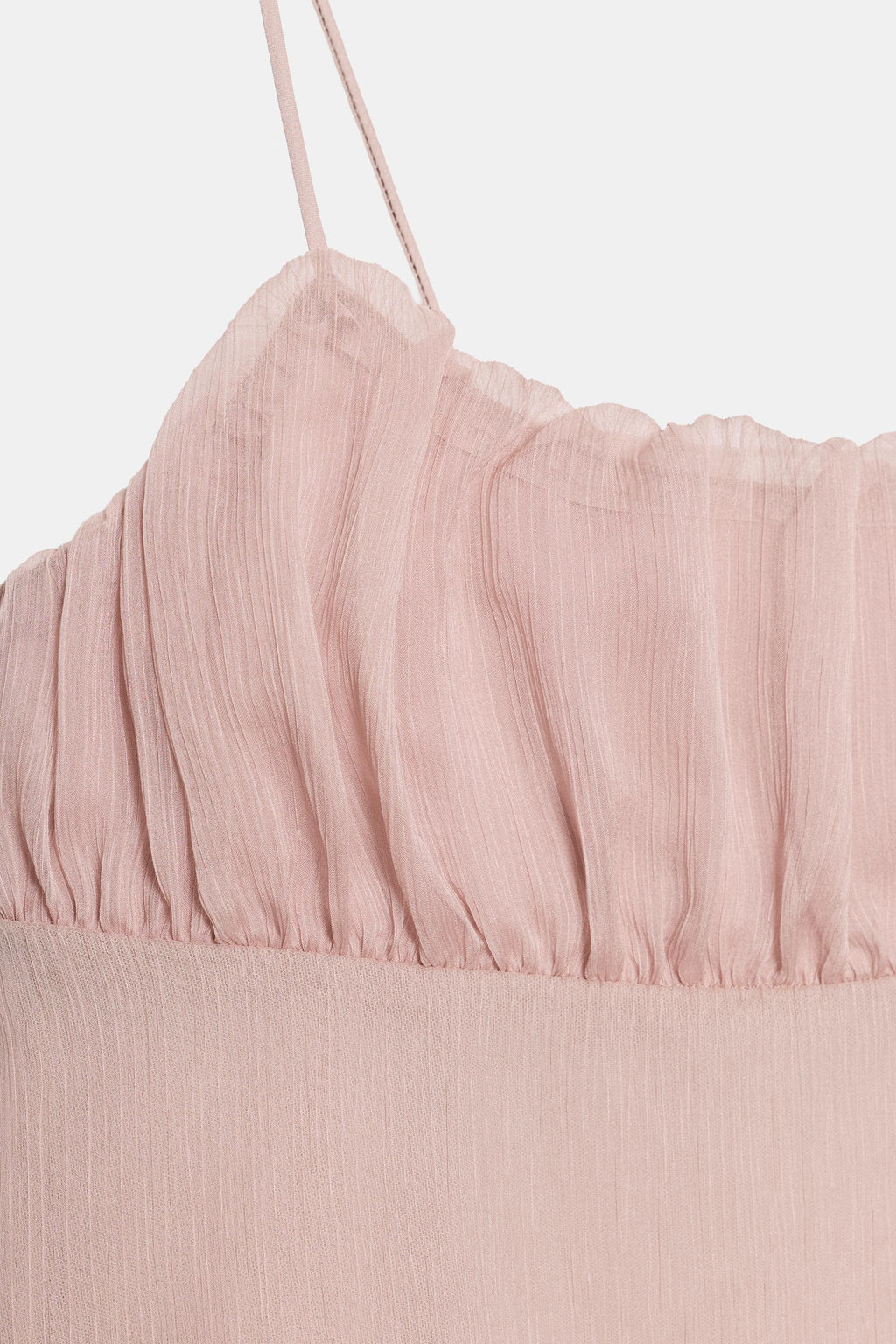 TOP LENCERO FRUNCES / Rosa claro - Zara фото 8