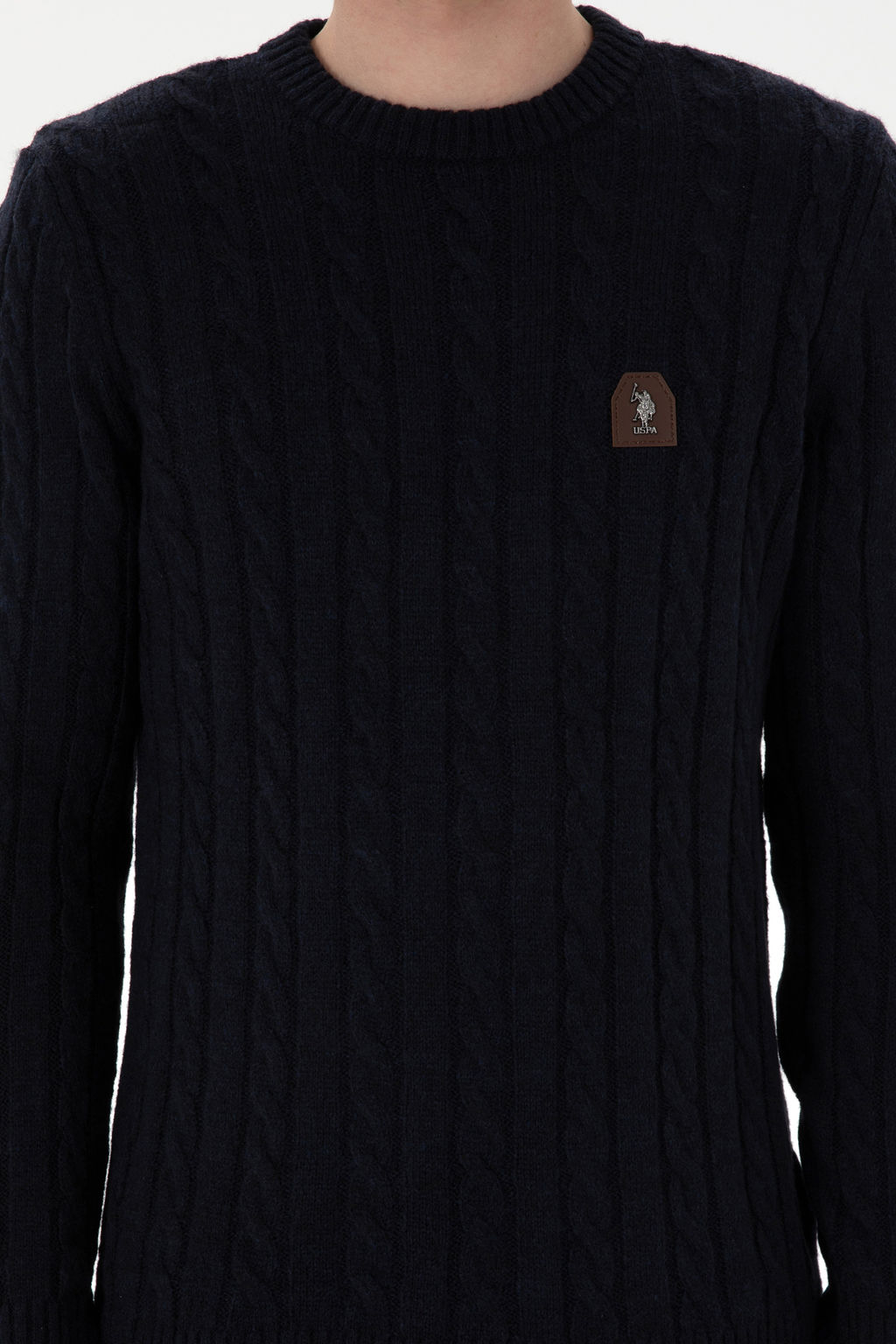 Erkek Regular Fit Bisiklet Yaka Lacivert Kazak - U.s. polo assn фото 13