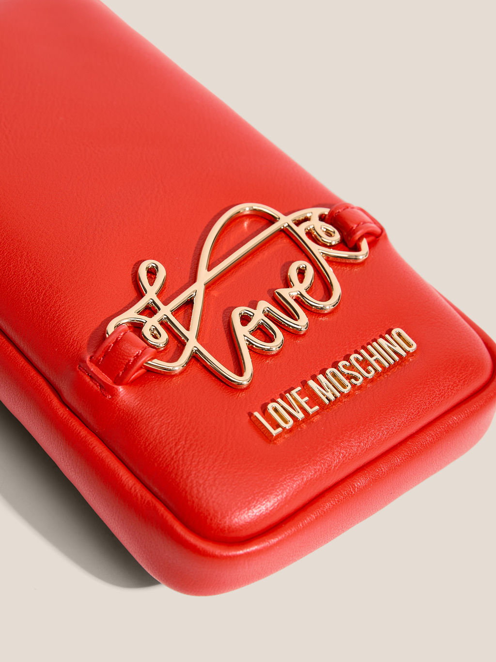 Женская сумка для смартфона LOVE MOSCHINO SCRIPT SLG Артикул 4463446, рубиновый