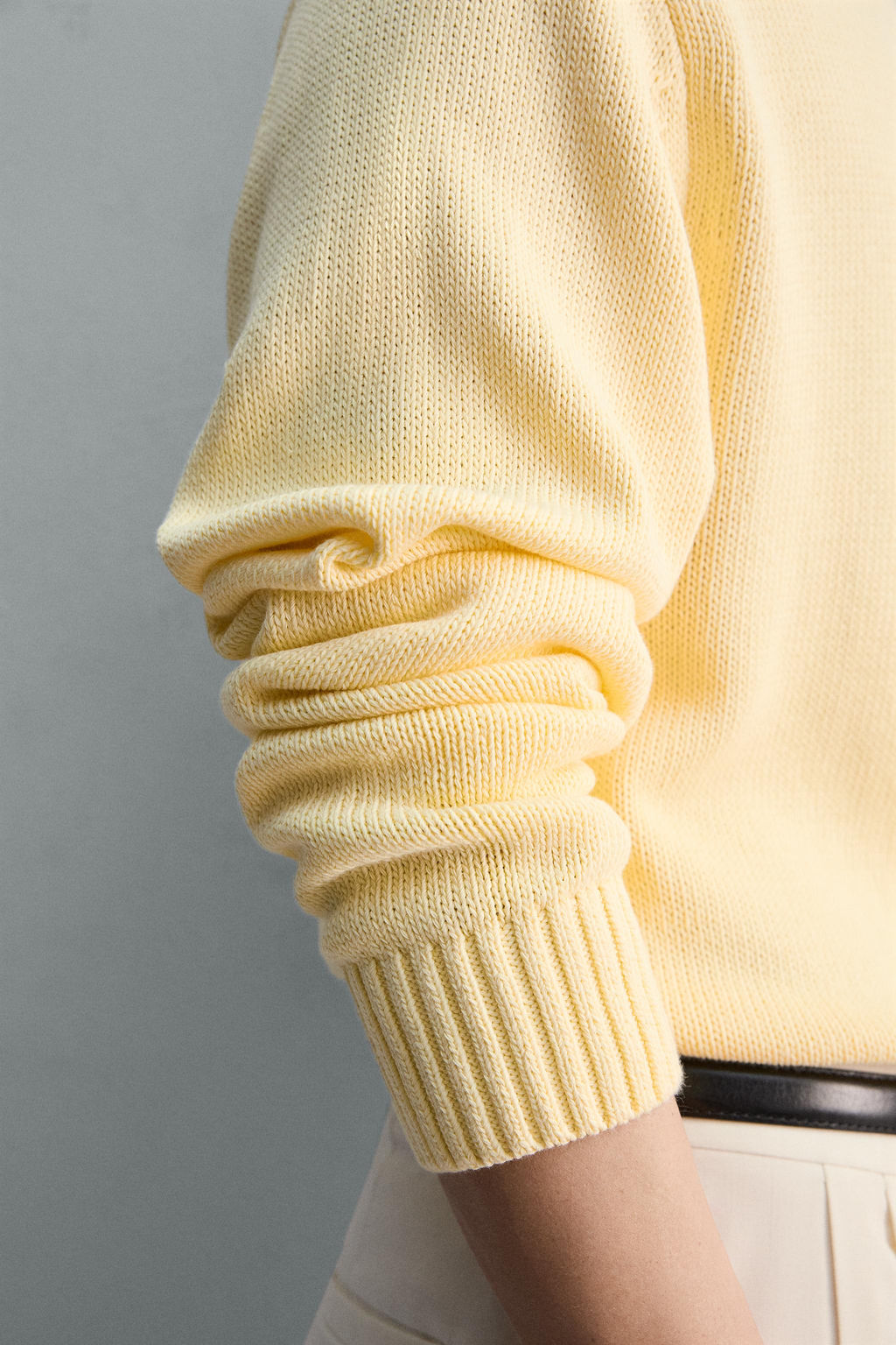 TEXTURED COTTON JUMPER - Zara фото 5