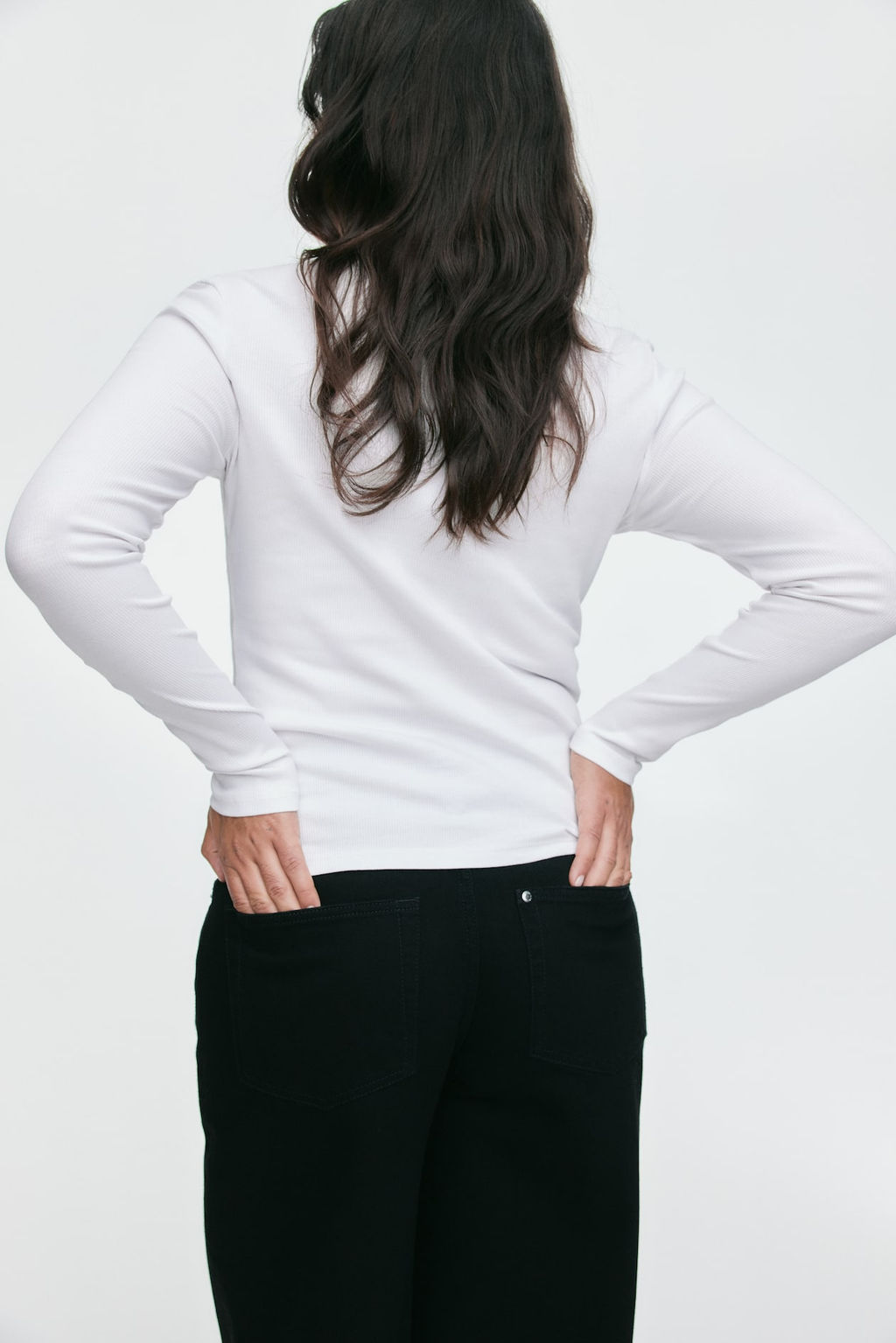 Camiseta de algodon acanalado - H&m фото 3