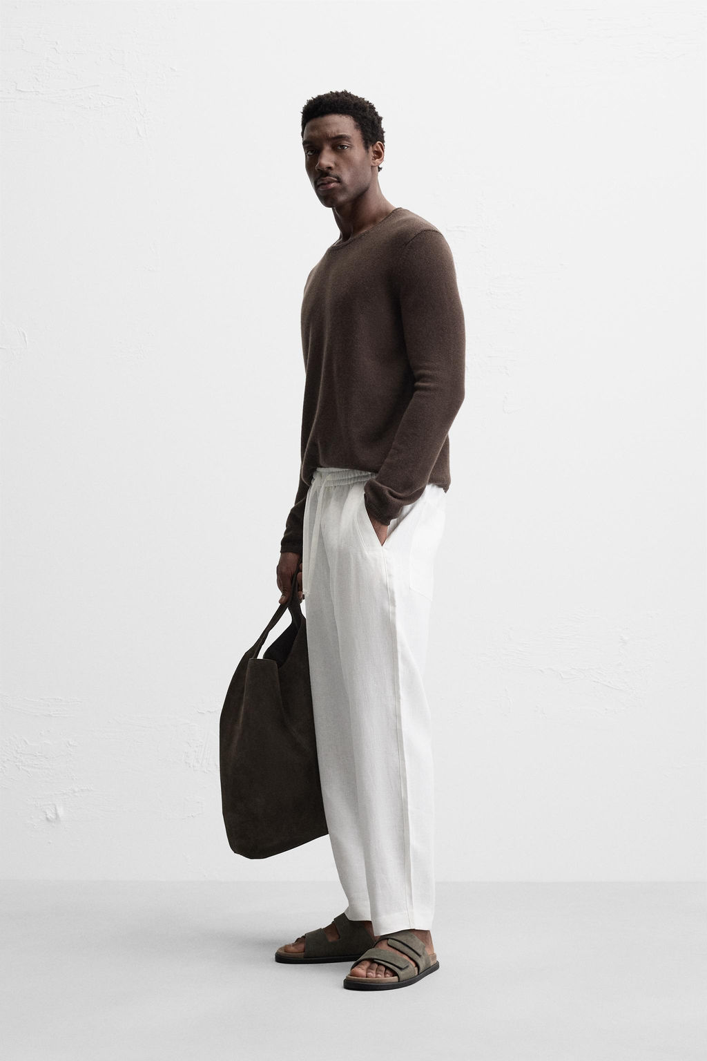 100% LINEN TROUSERS - Zara фото 4