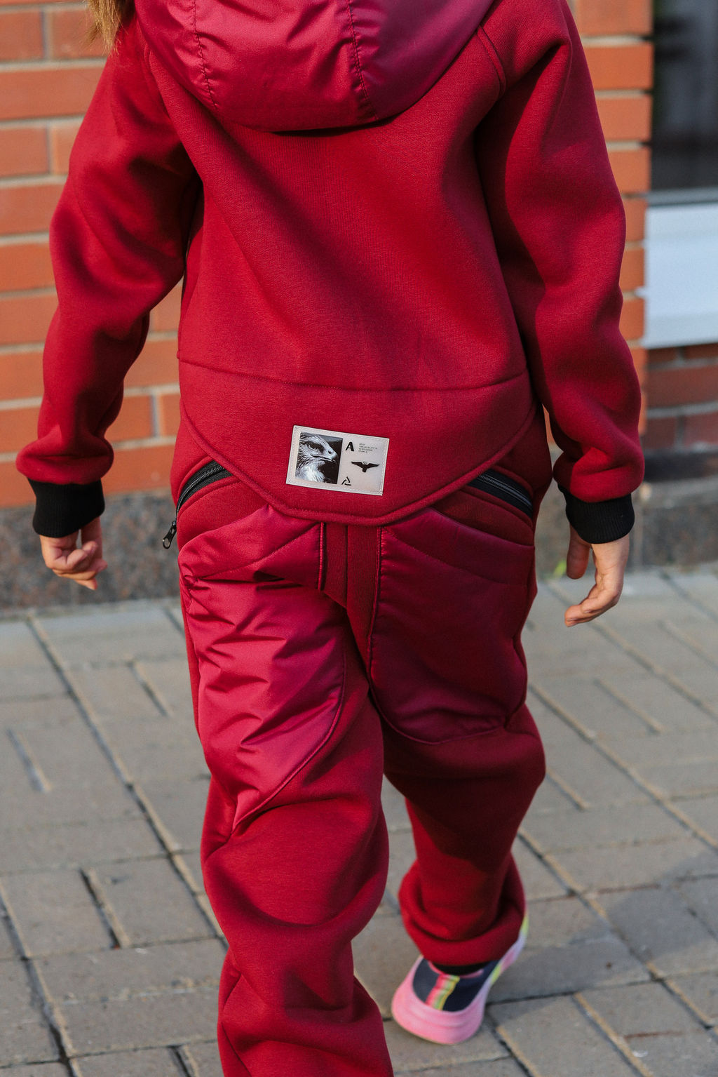 Бомбер утепленный, бордо - Inzibe фото 35