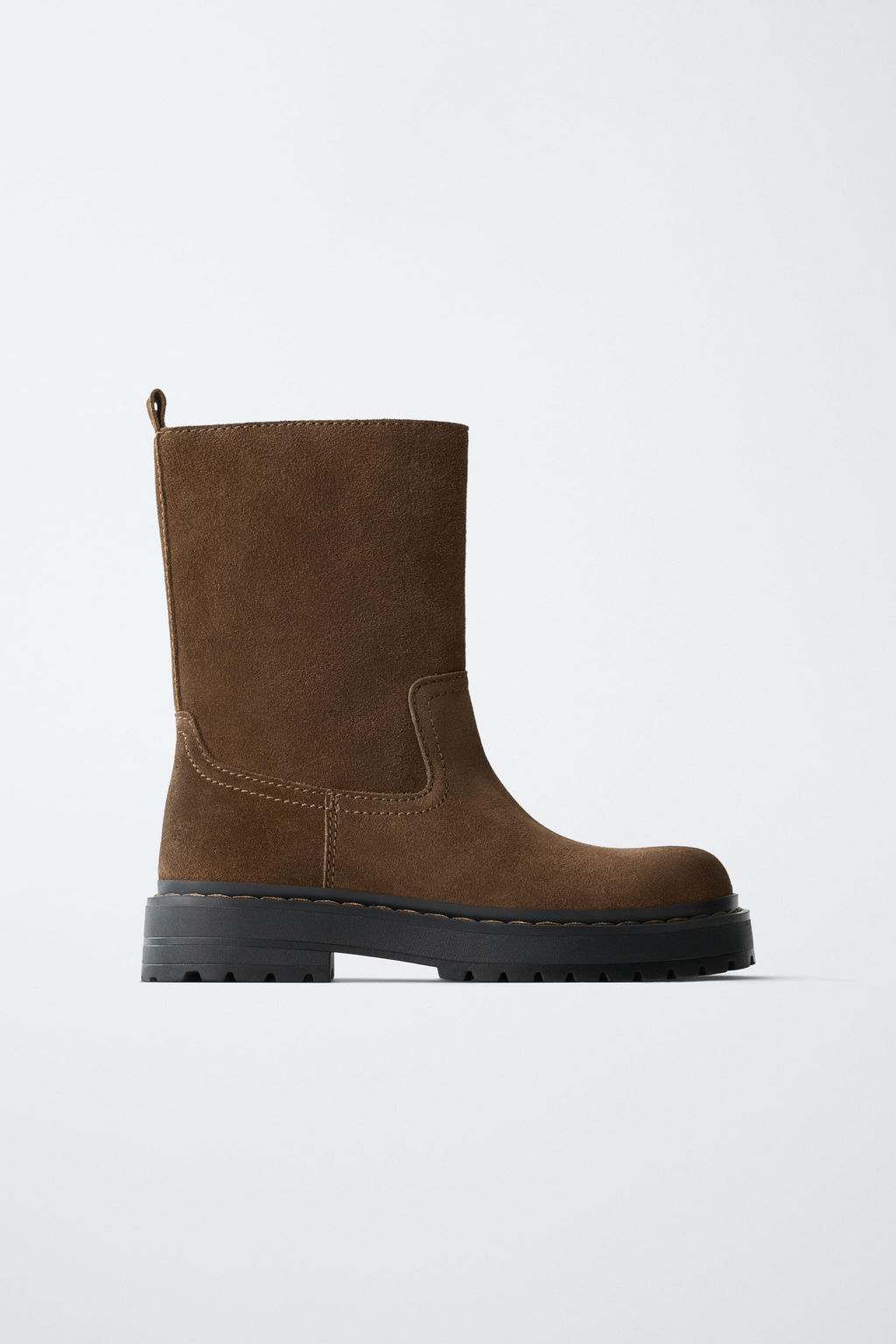 BOTA PIEL / Marr?n - Zara фото 3