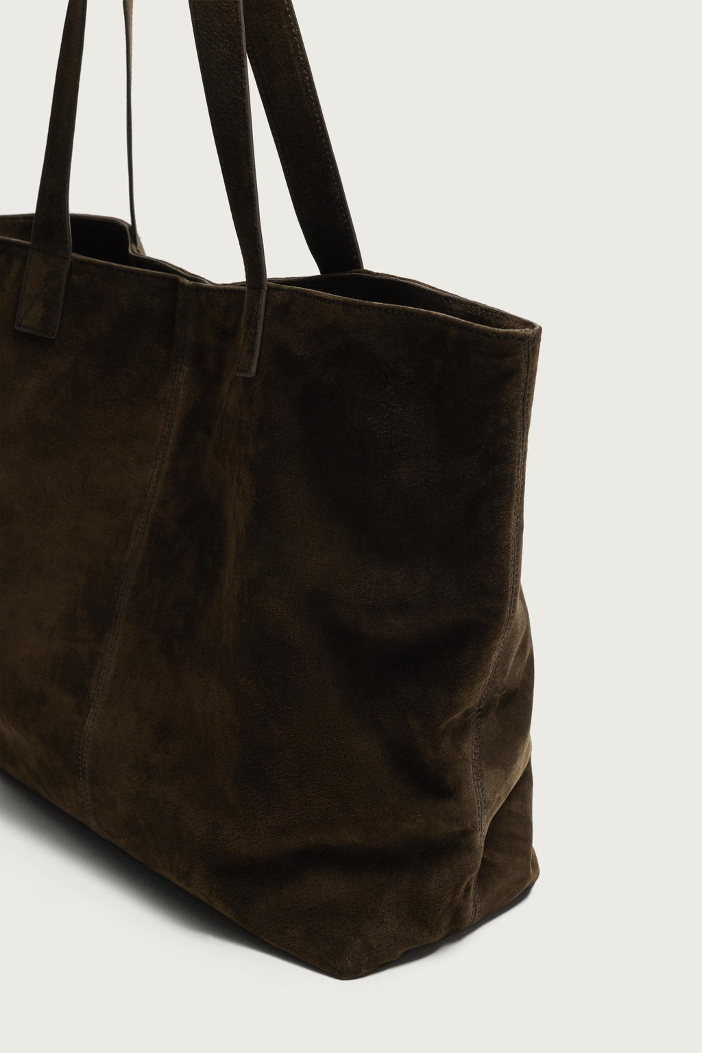 BOLSO SHOPPER PIEL / Marr?n - Zara фото 3