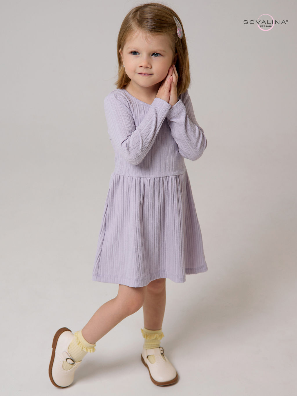 Платье Эля косичка лаванда - Sovalina фото 2