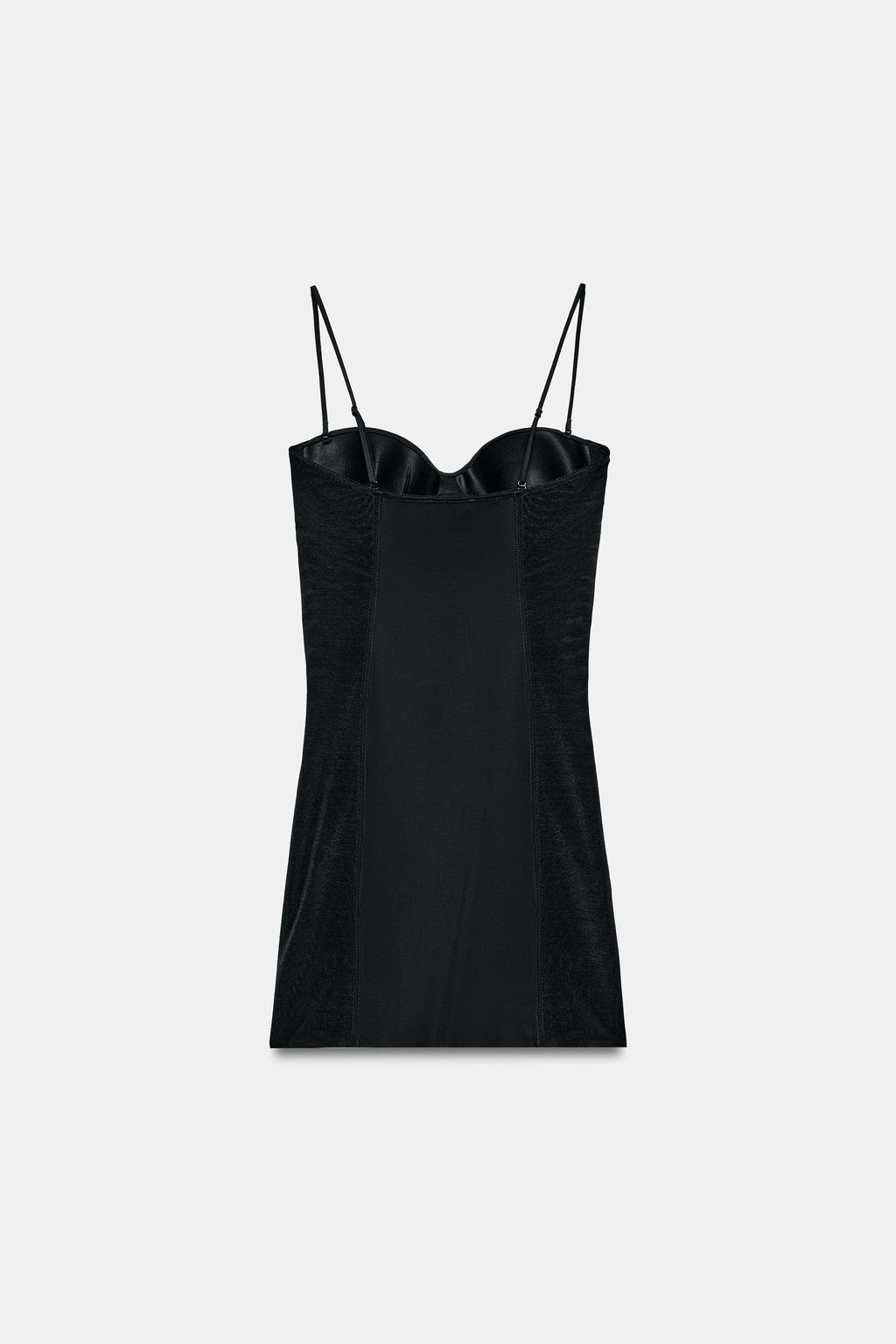 VESTIDO CORTO COMBINADO / Negro - Zara фото 6