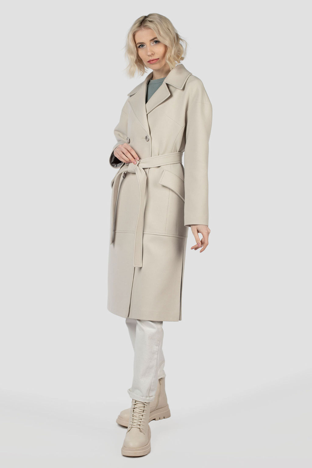 Пальто демисезонное (пояс)