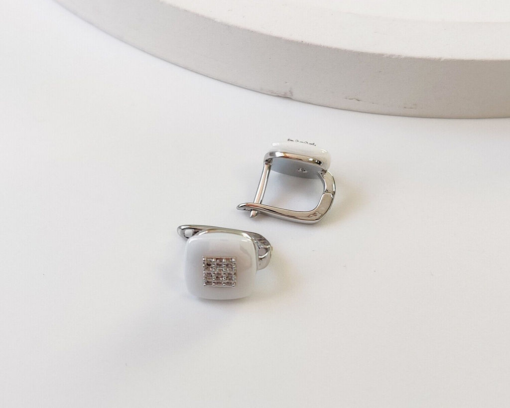 Серьги с керамикой