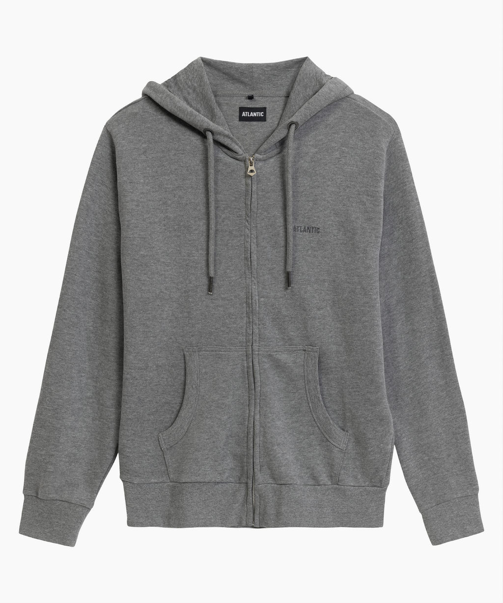 ATLANTIC HMT-001 Худи мужское French Terry темно-серый меланж фото 2
