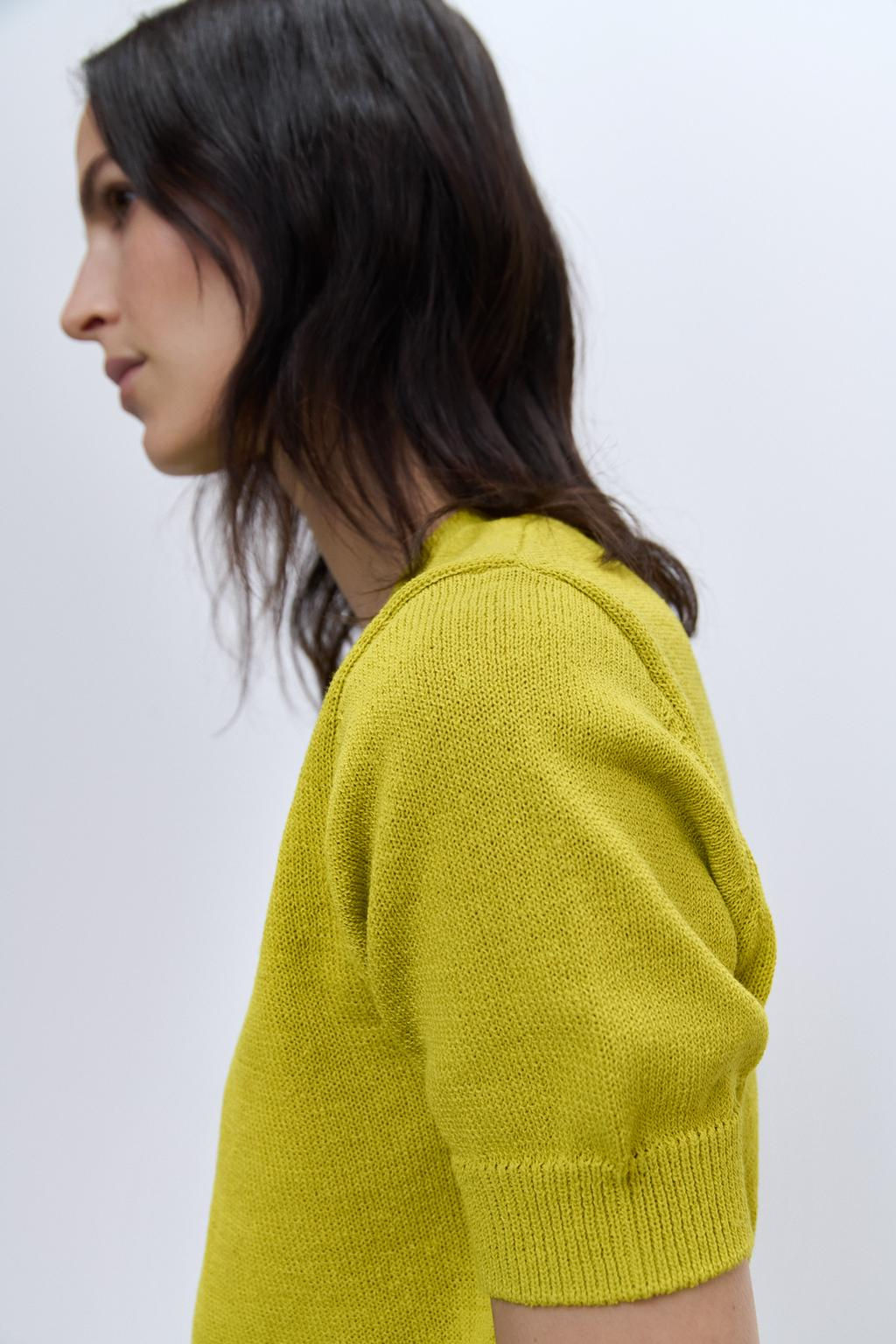 PLAIN RUSTIC KNIT TOP - Zara фото 15