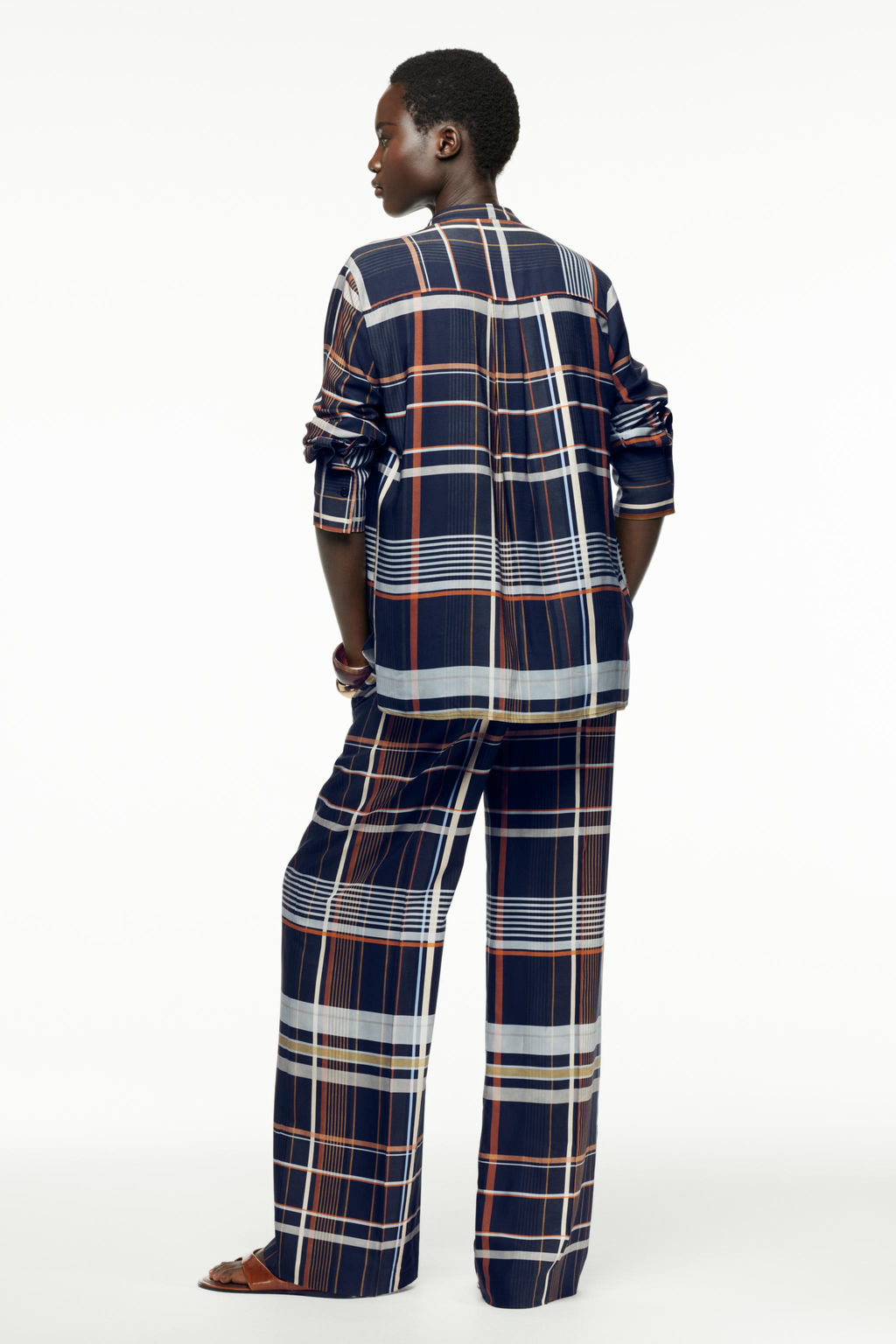 ZW COLLECTION CHECK SHIRT WITH POCKETS - Zara фото 6