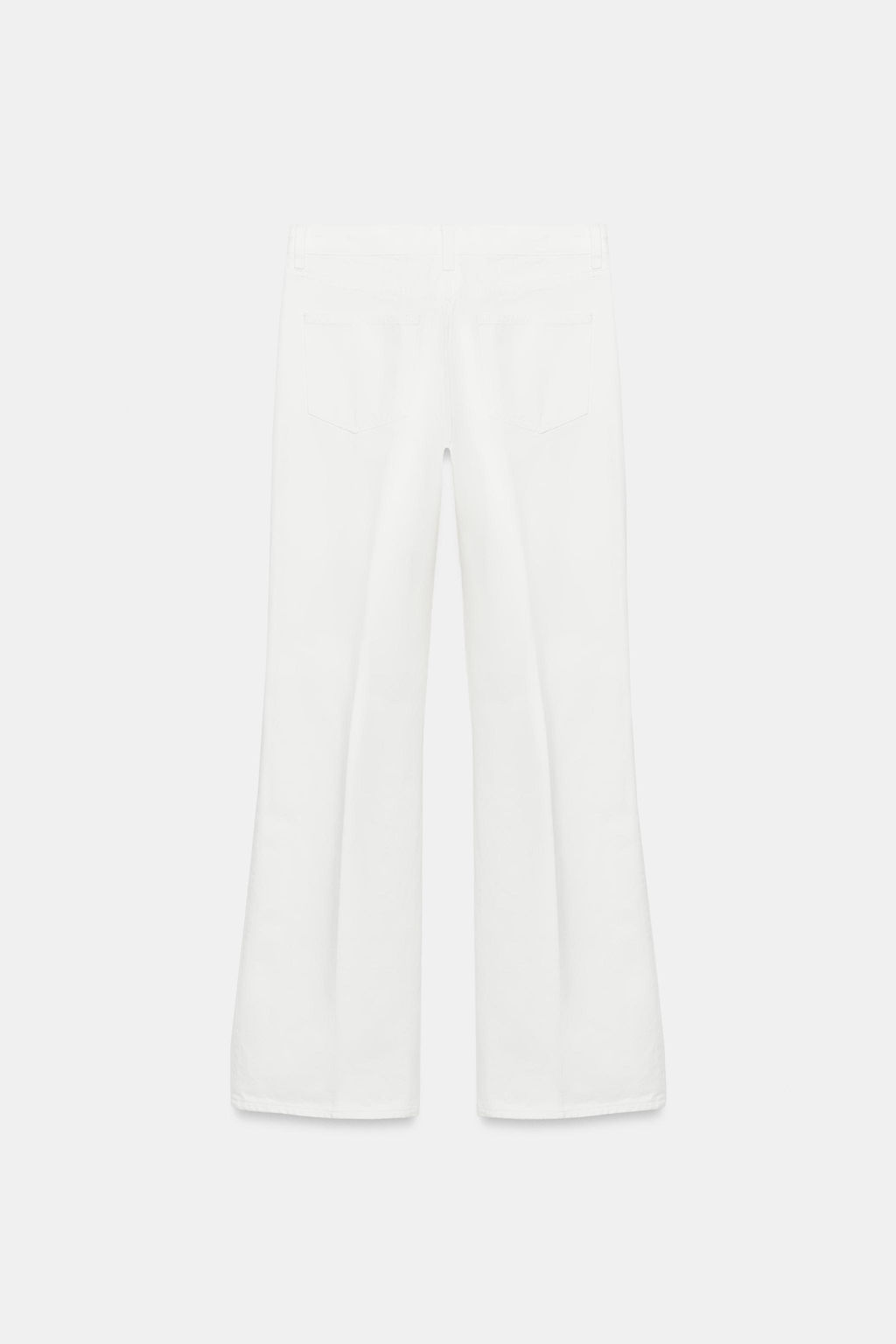 JEANS ZW COLLECTION FLARE TIRO ALTO / Blanco - Zara фото 7