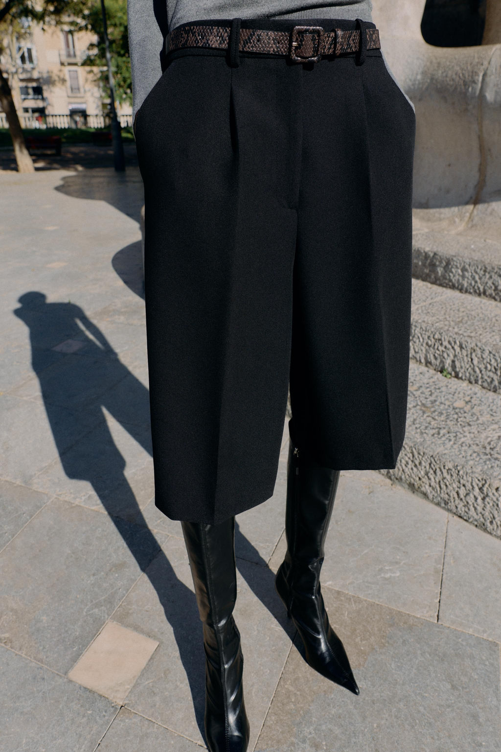 LONG BERMUDA SHORTS WITH BELT - Zara фото 13