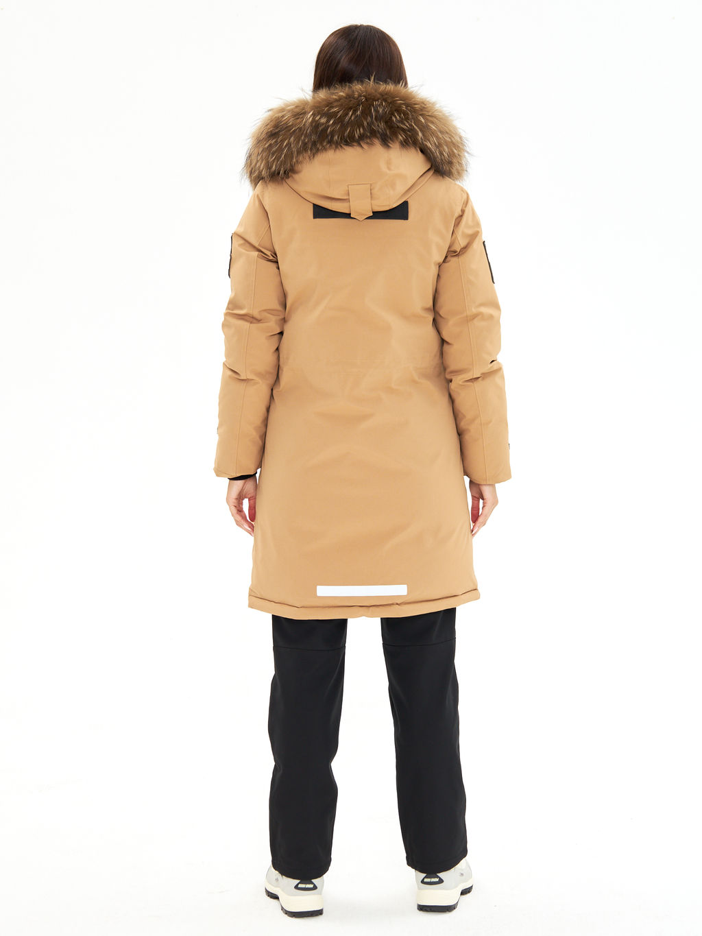 Женская зимняя мембранная парка с натуральным мехом Alpha Endless Frozen Metropolis_19 Крем-брюле  фото 25