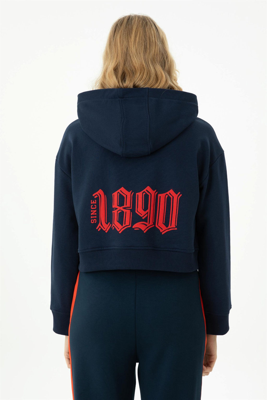 Женская темно-синяя толстовка с капюшоном Неожиданная скидка в корзине - U.s. polo assn фото 6