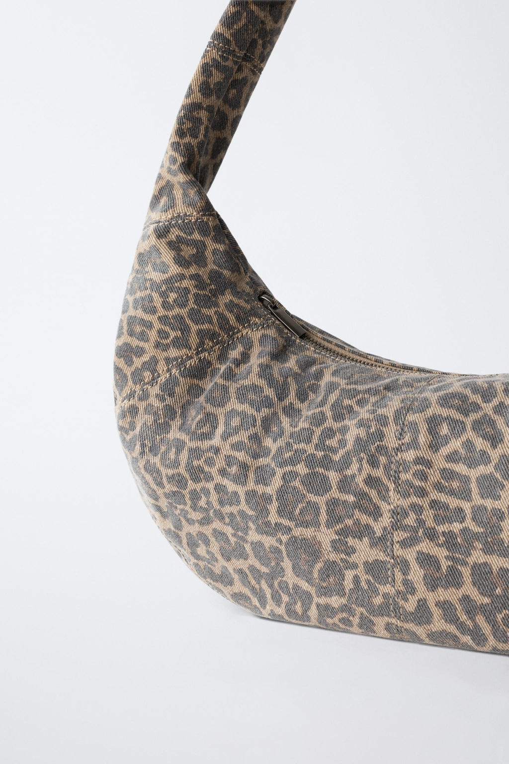 BOLSO SHOULDER ANIMAL PRINT / Negro - Zara фото 3