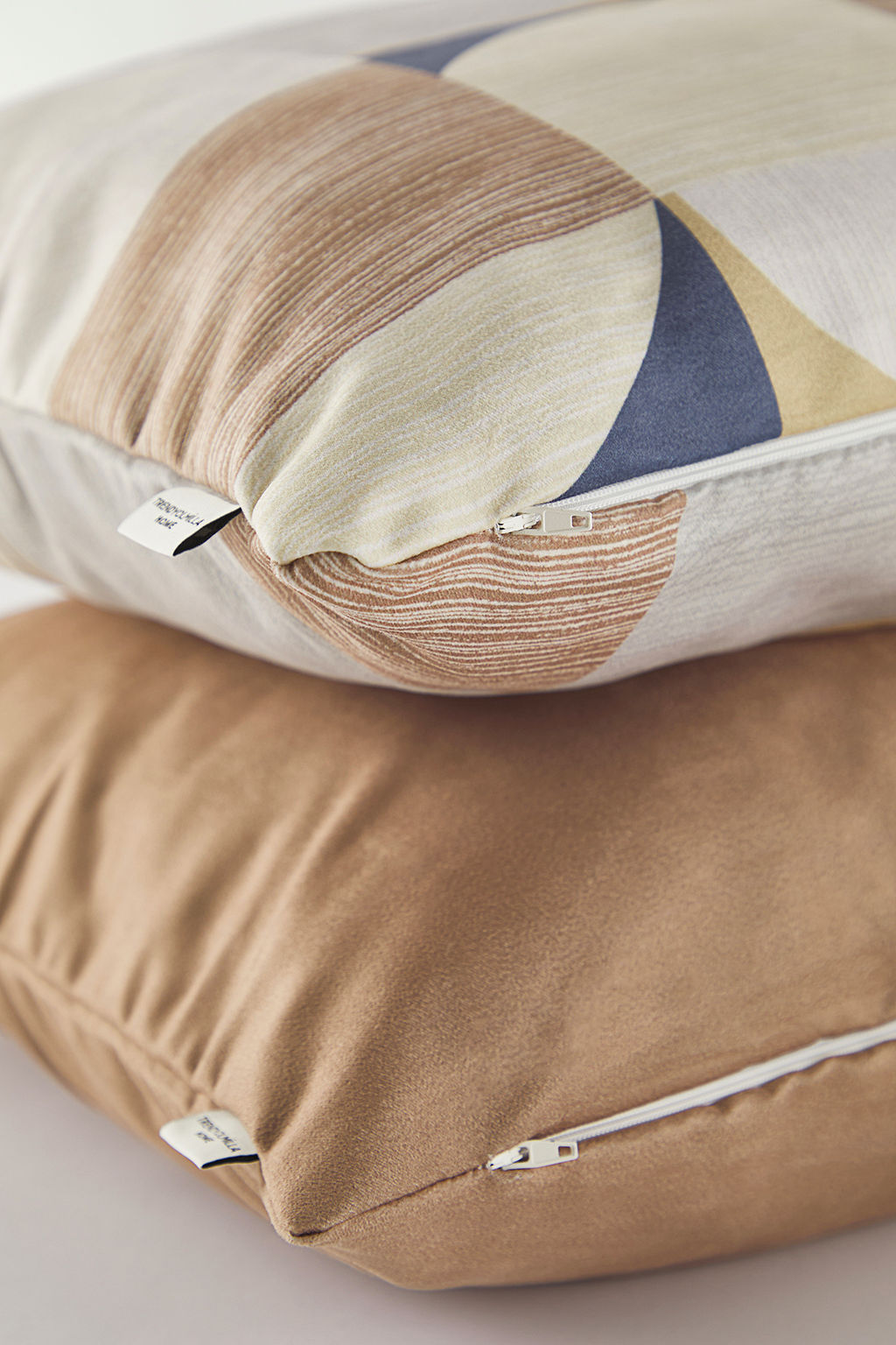 Trendyolmilla Home 2li Geometrik Desenli ve Duz K?rlent K?l?f? 45x45cm TPHSS25KKK00006  фото 3