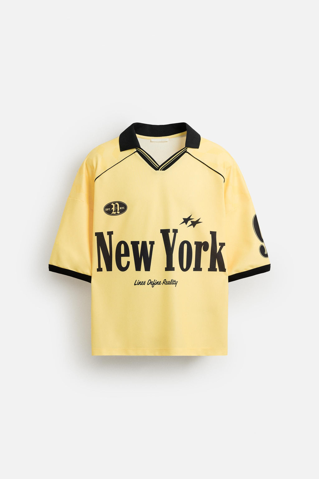 RETRO FOOTBALL PRINT POLO SHIRT - Zara фото 7