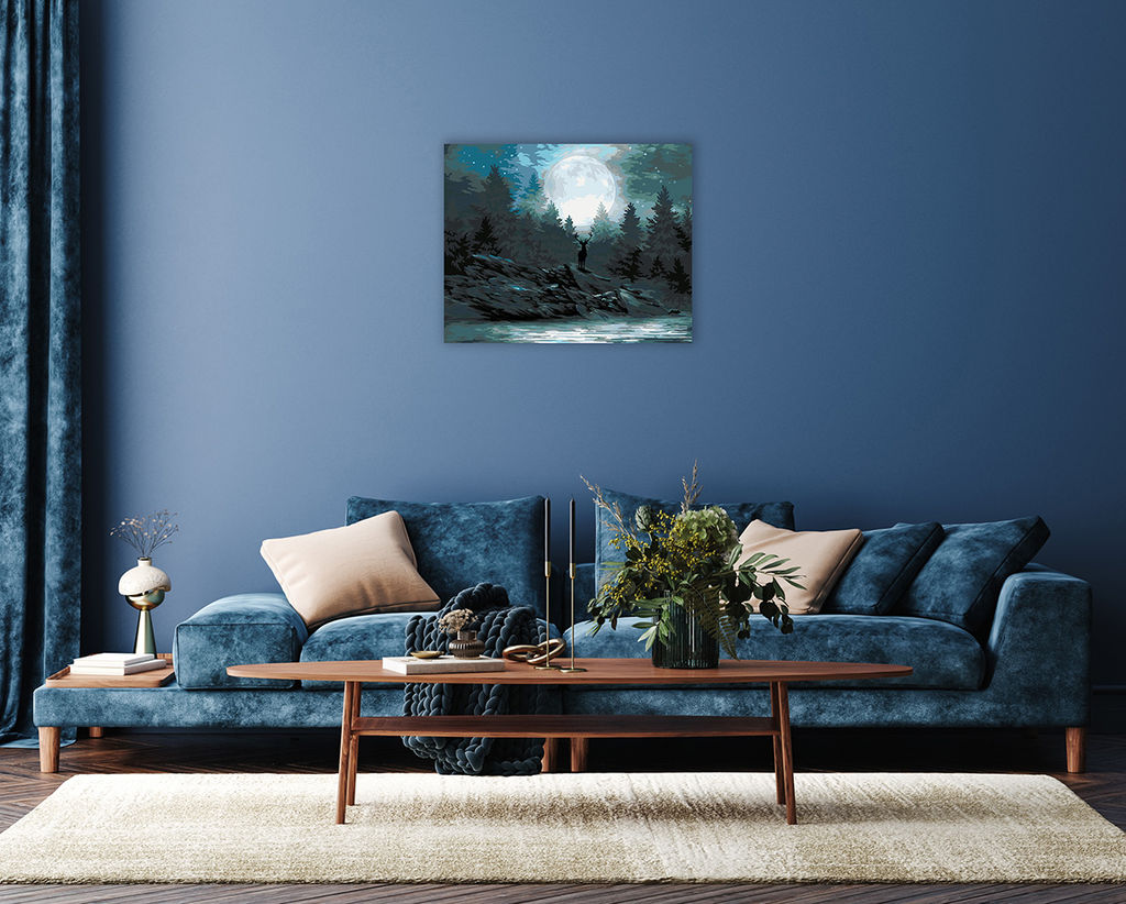 ФРЕЯ PNB/PL-092 Набор для раскрашивания по номерам 50 х 40 см Таинственная луна фото 5