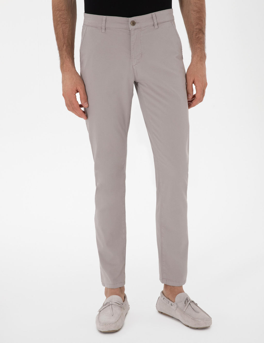 Vizon Slim Fit Pamuk Kar___ml_ Kanvas Pantolon