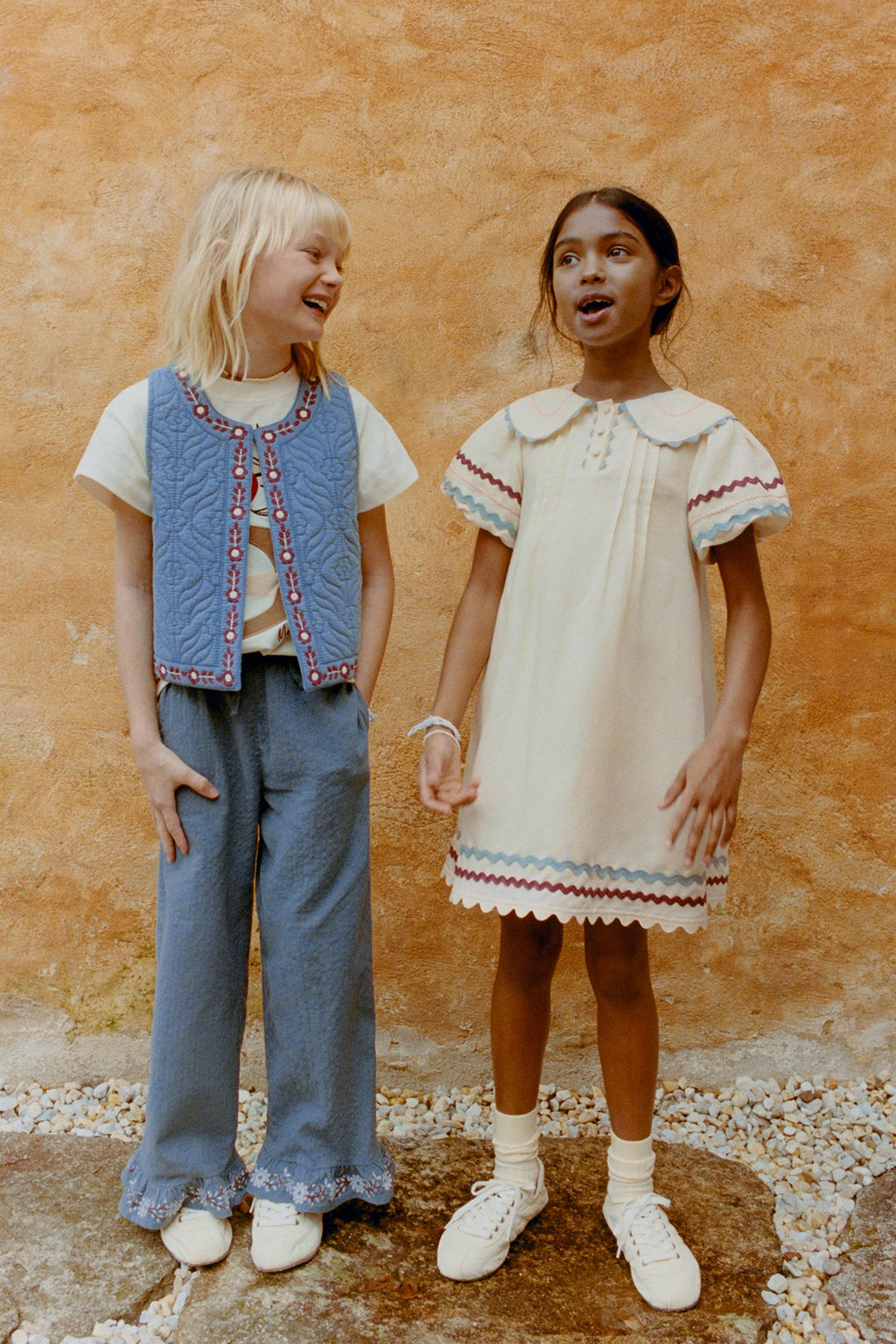 CHALECO TEXTURA BORDADOS / Azul - Zara фото 2