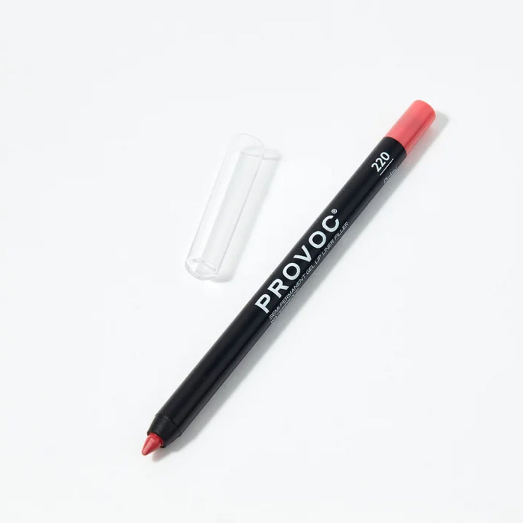 Provoc Гелевый карандаш-подводка для губ водостойкий / Semi Permanent Gel Eye Liner Filler №220 Pinkey, розово-бежево-лососевый
