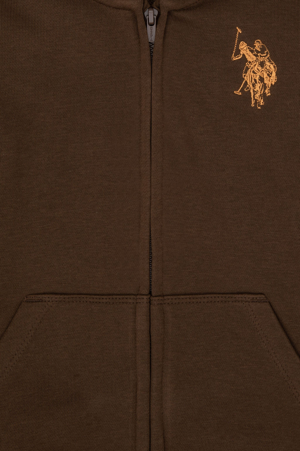 Erkek Гocuk Kahverengi FermuarlД KapГЕonlu Sweatshirt - U.s. polo assn фото 7