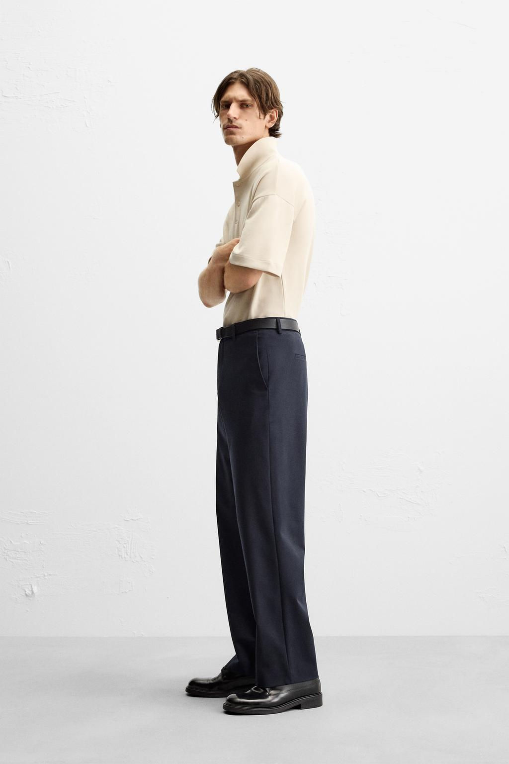 REGULAR FIT INTERLOCK POLO SHIRT - Zara фото 4